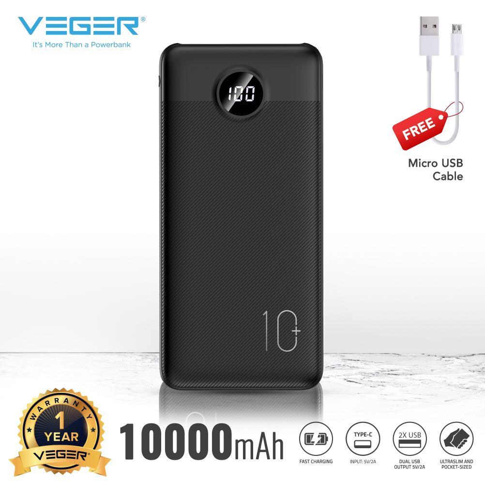 Powerbank Veger Vp 1105 Ultrathin Mobile Phones Tablets Mobile Tablet Accessories Power Banks Chargers On Carousell
