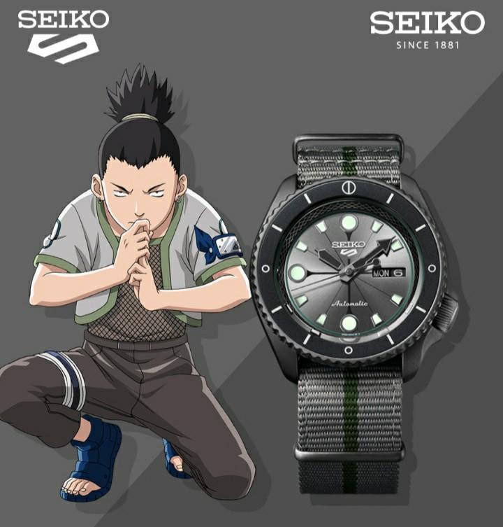 Seiko 5 sport X Naruto Limited Edition (Shikamaru) SRPF75K1, Men's Fashion,  Watches & Accessories, Watches on Carousell