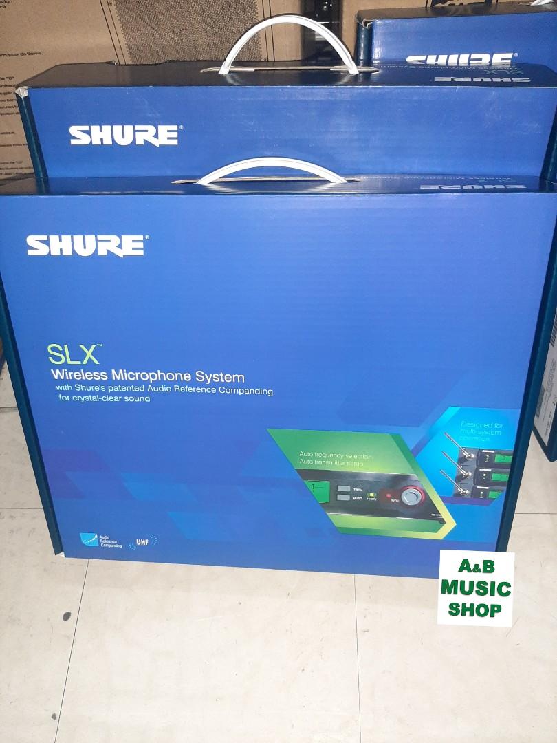 Shure SLX Microphone (Category: Microphones) located in Manila. Submitted by abmusicshop (Listing ID 1052047638, Image 1). Description: Shure PGA Headworn SRP: P3500 Shure SLX1 BodyPack Transmitter SRP: P12,500 Shure SLX2/SM58 Handheld SRP: P18,100 Shure SLX4 Diversity Receiver SRP: P21,000 COD = Card On Delivery COD = Cash On Delivery Send us now your order or inquiry at A&B Music Shop 46 General Luna St. Banaba San Mateo Rizal 87069791 / 095678