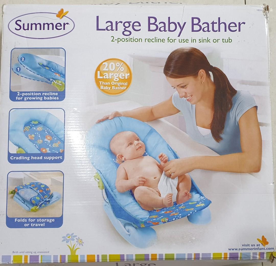 Summer Large Baby Bather Babies Kids Bathing Changing Bathtub Bath Accessories On Carousell