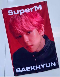 SuperM Baekhyun fabric poster EXO