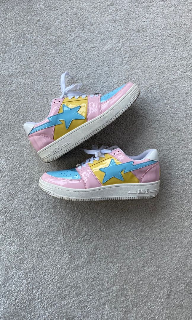 US9.5 BAPESTA PASTEL EASTER Men s Fashion Footwear Sneakers on Carousell