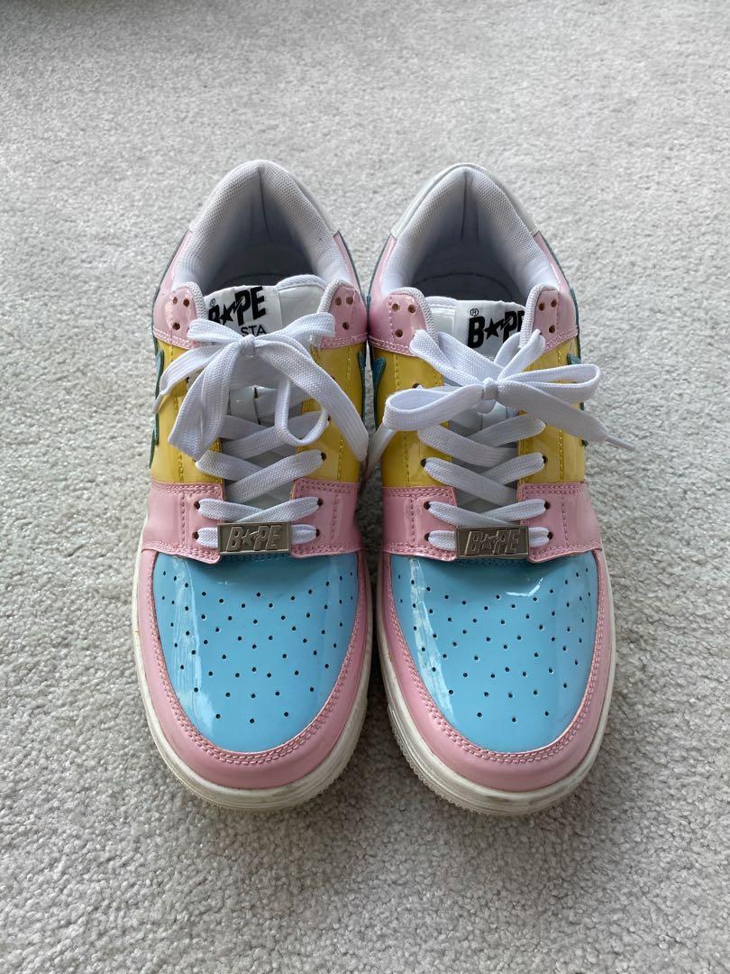 US9.5 BAPESTA PASTEL EASTER Men s Fashion Footwear Sneakers on Carousell