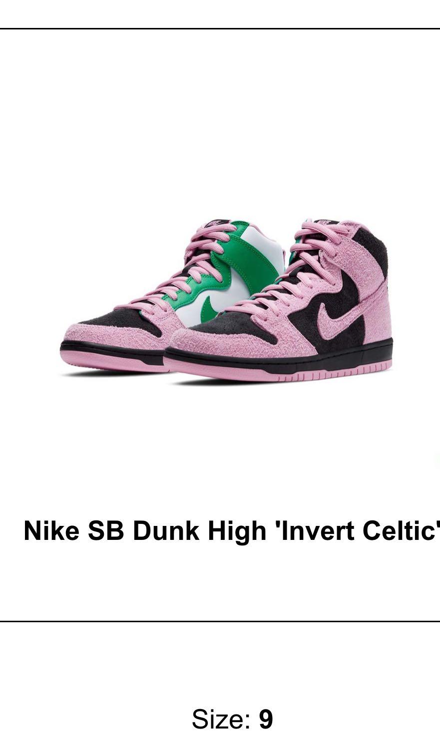 nike sb dunk invert celtic
