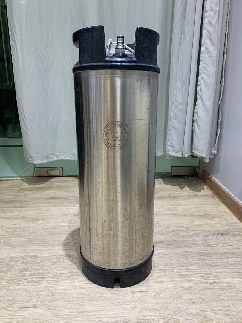 19L Keg Ball Lock Beer Brewing Kegerator Tap Stainless Steel, Furniture