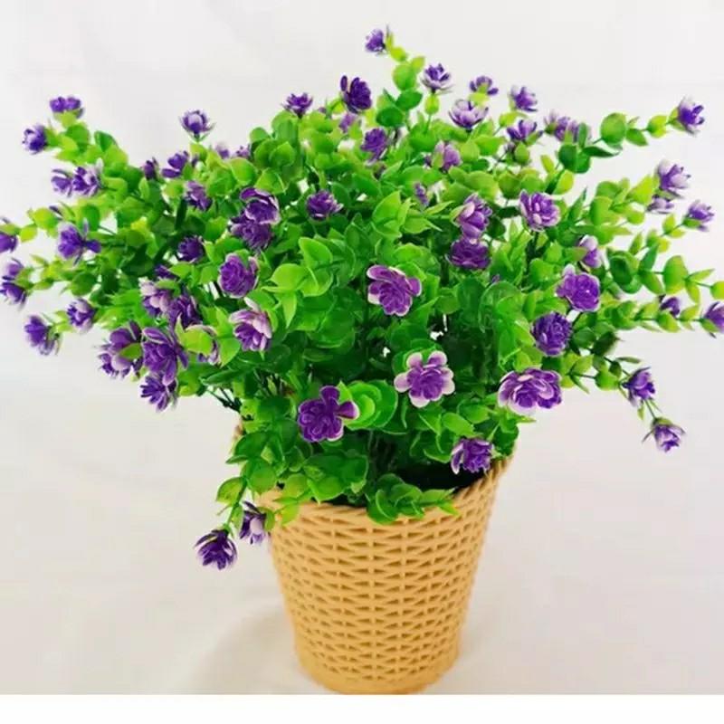 1 Bunch Artificial Flowers Outdoor Plant Shrubs Boxwood Plastic Leaves Fake Bushes Greenery Window Home Yard Garden Wedding Decor Furniture Living Plants On Carou 1 Bunch Artificial Flowers Outdoor, Artificial Flowers Outdoor Use