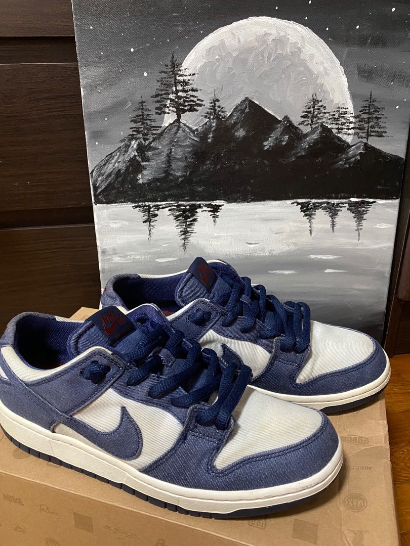 2017 Nike Dunk SB Low Binary Blue used US 9.5 Men s Fashion