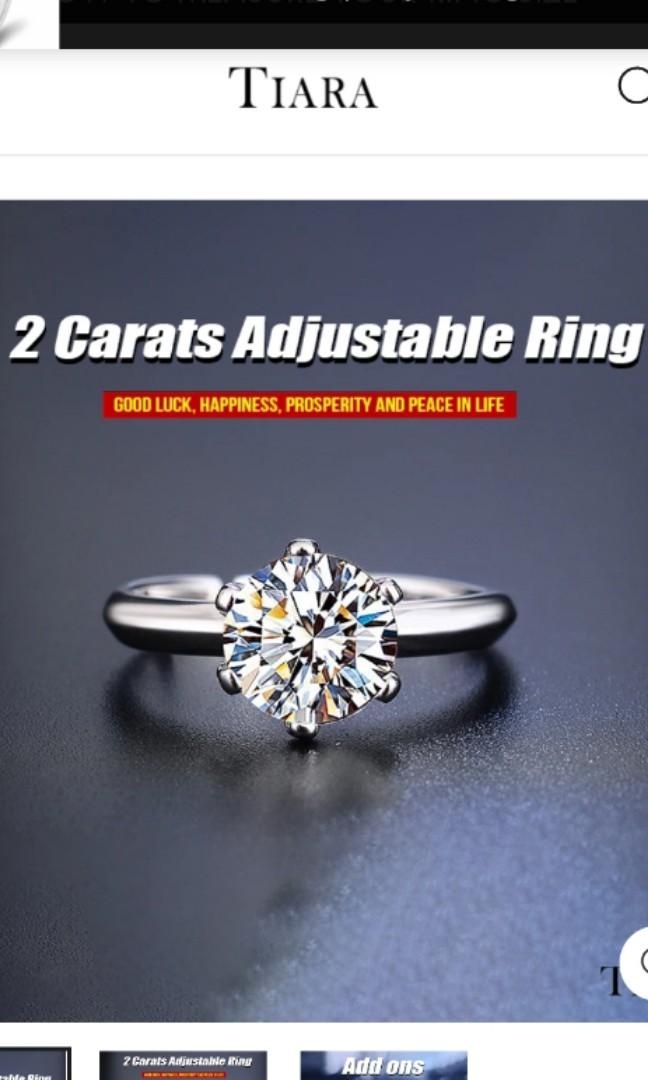 Adjustable cubic hotsell zirconia rings