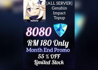 55 % OFF Genshin Impact Topup
