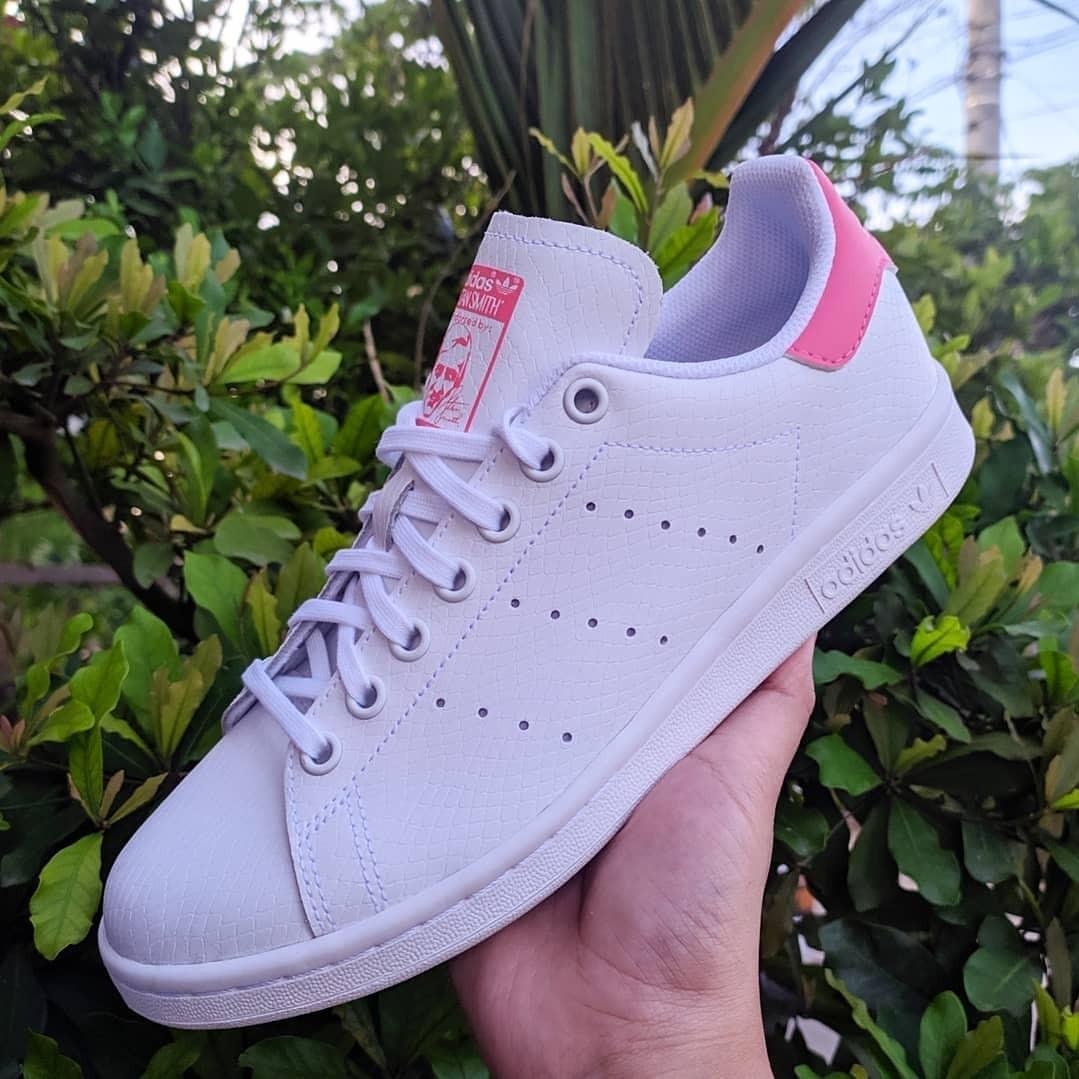Adidas Smith Real Pink Tab Sneakers Shoes, Women's Fashion, Footwear, Sneakers on Carousell