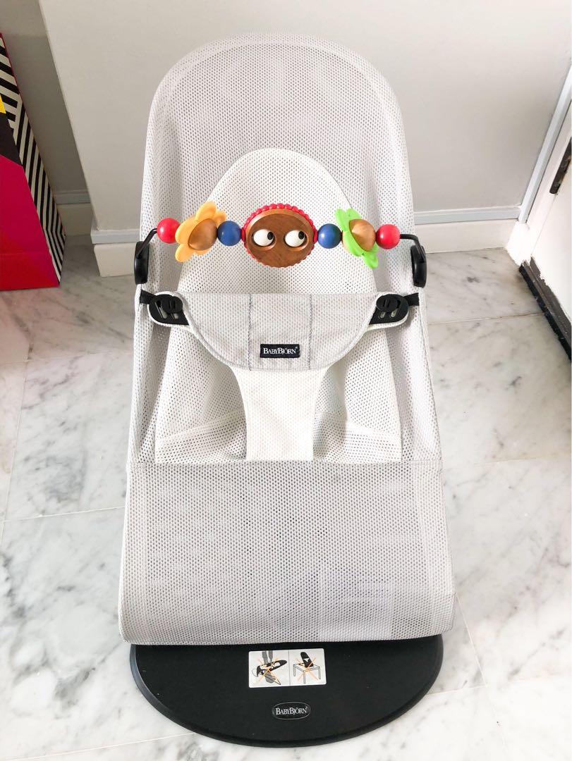 Baby bjorn shop bouncer white mesh