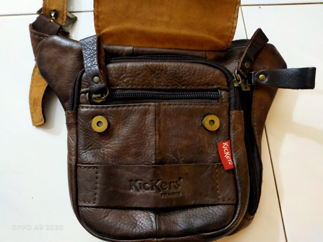Beg pinggang kulit kickers store