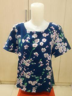 baju wanita, blouse, atasan bunga floral, blus, baju kerja
