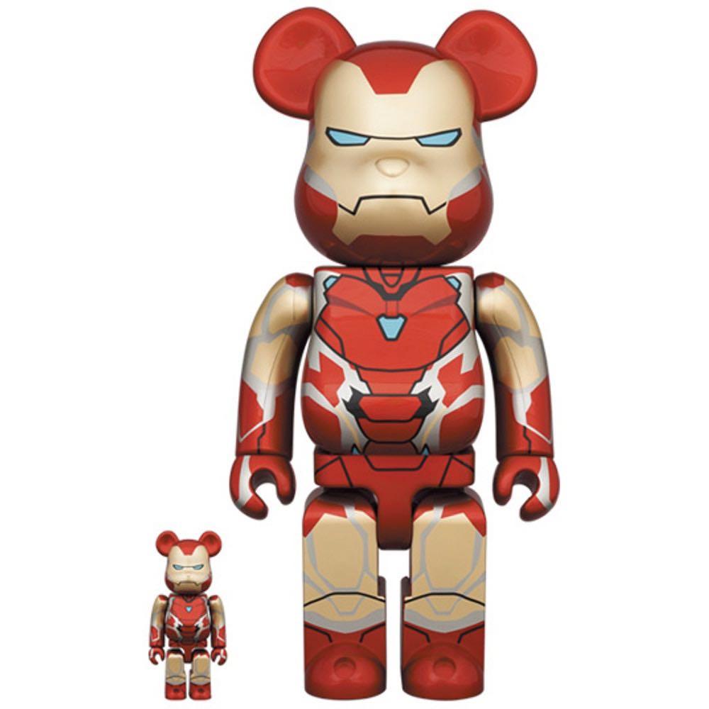 Bearbrick x Marvel Iron Man Mark 85 100% & 400% Set ironman, 興趣 