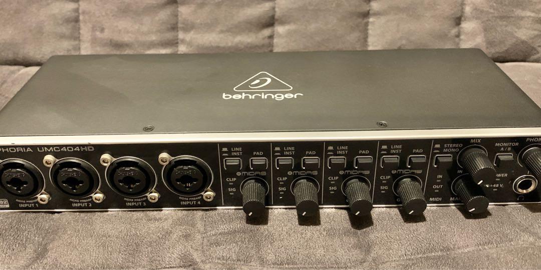 Behringer UMC404HD Audio interface, Hobbies & Toys, Music & Media