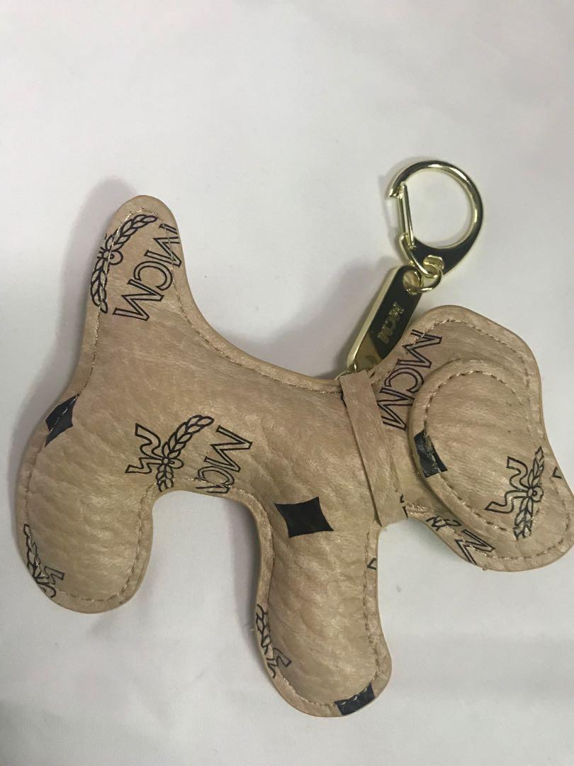 Mcm keychain dog hot sale