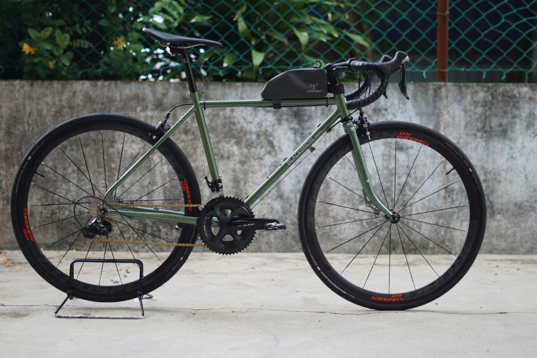 Black shop snow bike