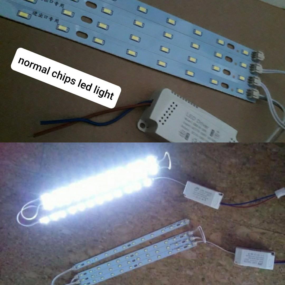 Long LED Light - 31cm n 41cm n 52cm (Category: Lighting) located in Singapore. Submitted by leng8021 (Listing ID 95085724, Image 2). Description: No. Of LED sold in 2017:- 190pcs, 2018:- 132pcs Brand new comes with screws that are magnetic as shown in pic 1 3 times Brighter chips -length 31cm 1 set is 9w x 2 strips power: 18W Price per set:$8 (27w 31cm is avail at $10 each set) (36w 31cm is avail at $12 each set) 3 times Brighter chips -length 41