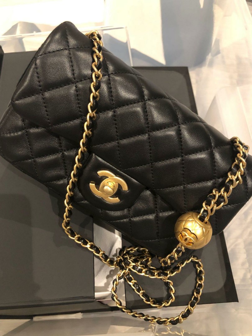 BNIB Chanel Pearl Crush Mini Rectangular Flap Bag, Luxury, Bags ...