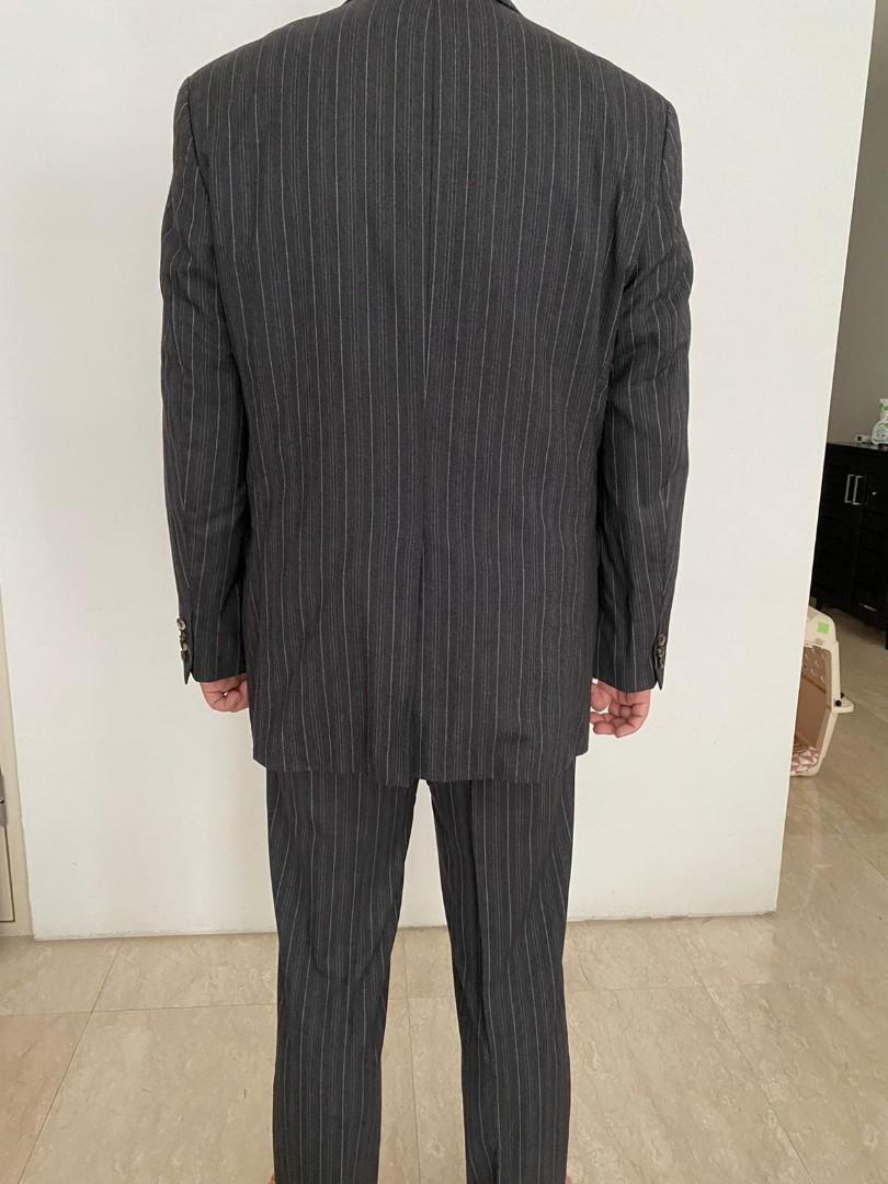 Mens black suit 2024 jacket size 52