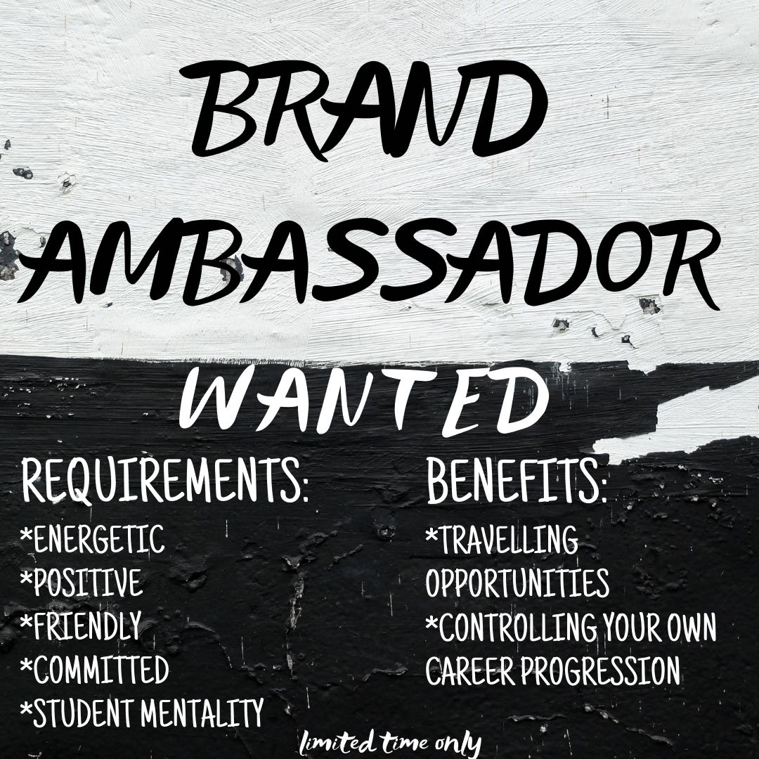 Brand Ambassador Jobs Sales Retail Marketing On Carousell