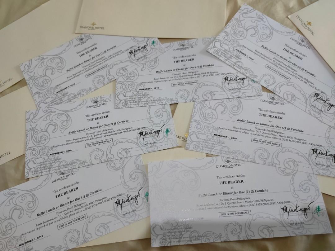 Buffet lunch or dinner for one (1) @ Corniche Diamond Hotel 💎 (Category: Store Credits) located in Mandaluyong City. Submitted by deejtr (Listing ID 1052215806, Image 2). Description: No Expiration.