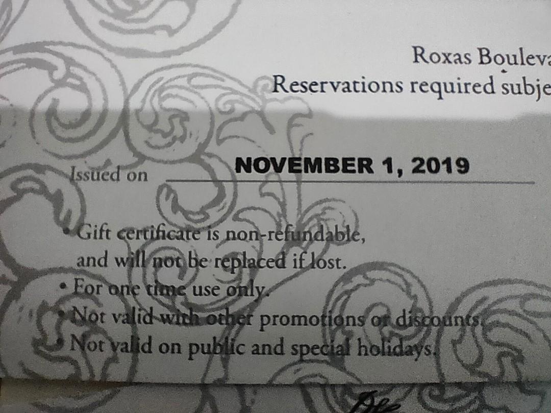 Buffet lunch or dinner for one (1) @ Corniche Diamond Hotel 💎 (Category: Store Credits) located in Mandaluyong City. Submitted by deejtr (Listing ID 1052215806, Image 3). Description: No Expiration.
