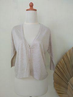 Cardigan coklat krem