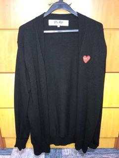 CDG PLAY HEART Cardigan