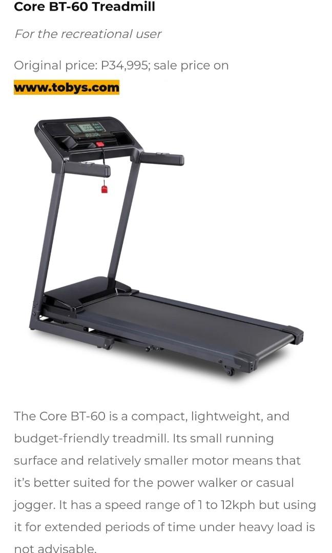 Core bt60 sales treadmill price