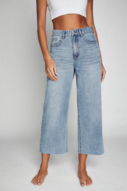 Cotton on wide leg cropped jeans clearance