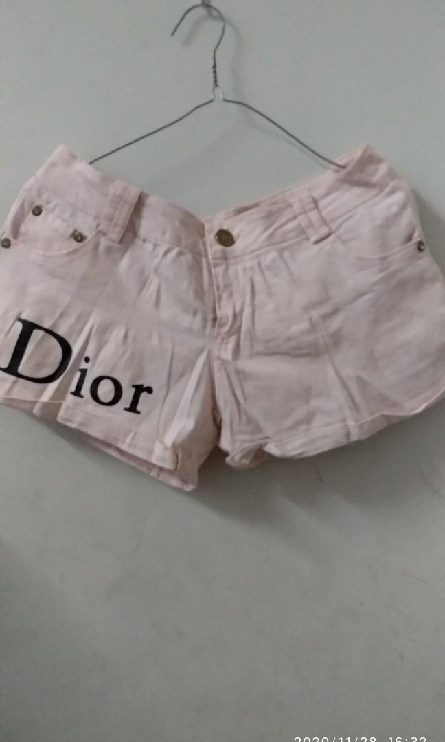 dior hotpants, Fesyen Wanita, Pakaian 