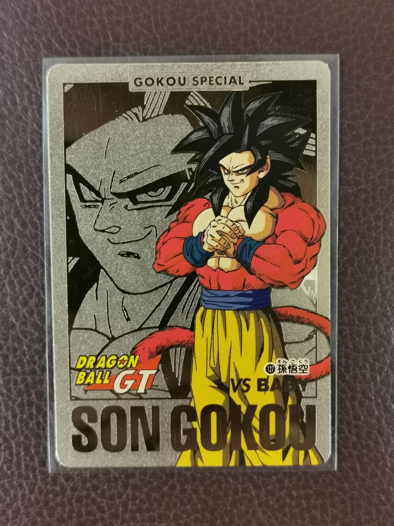 OOAK DRAGONBALL GT CARDDASS Part29 Gold Card No.127 1127 Super Saiyan 4 SON  GOKU