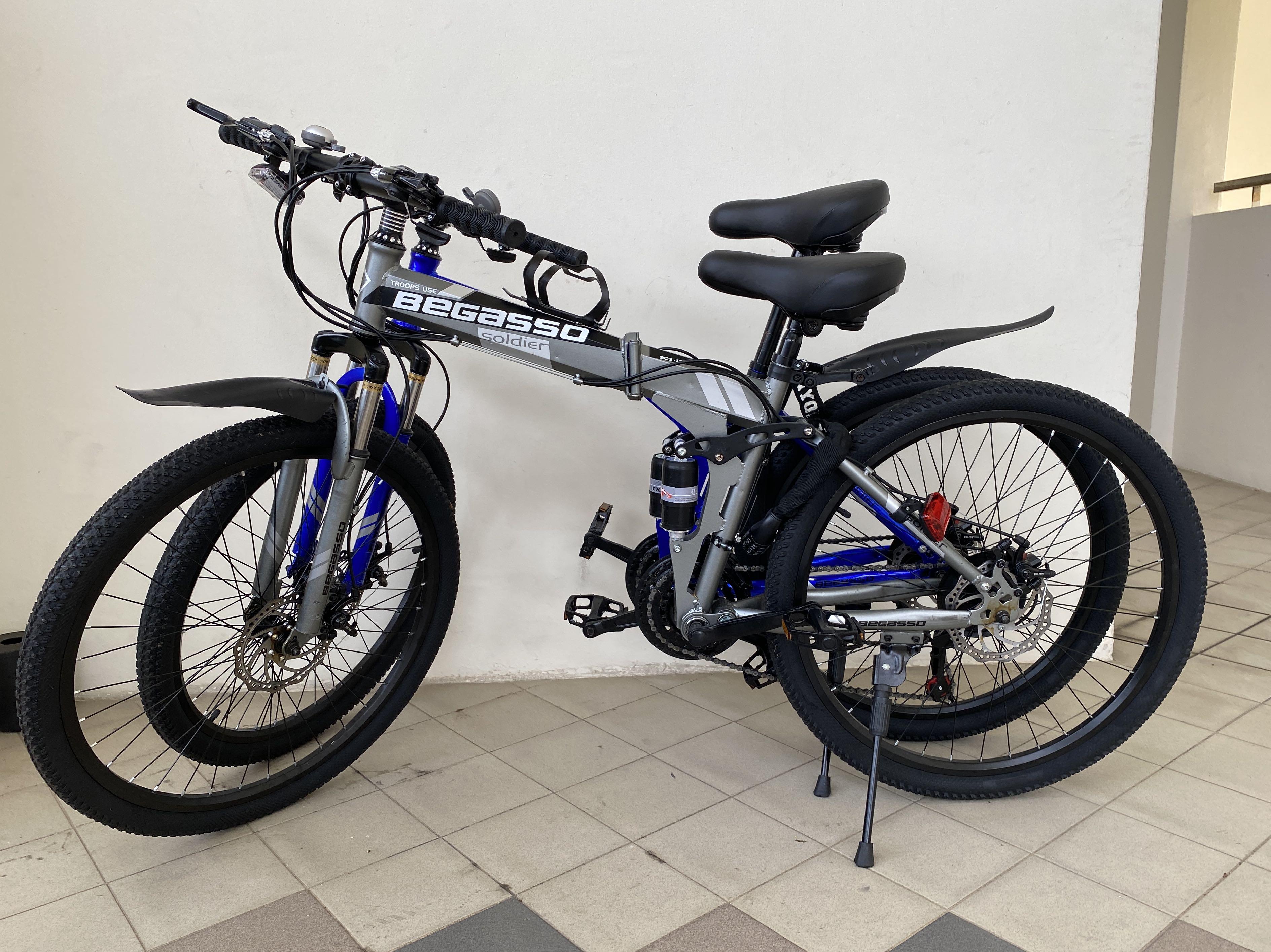 begasso foldable mountain bike