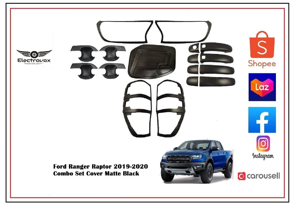 Ford Ranger Raptor 2019-2020 Combo Set Cover Matte Black, Car Parts ...