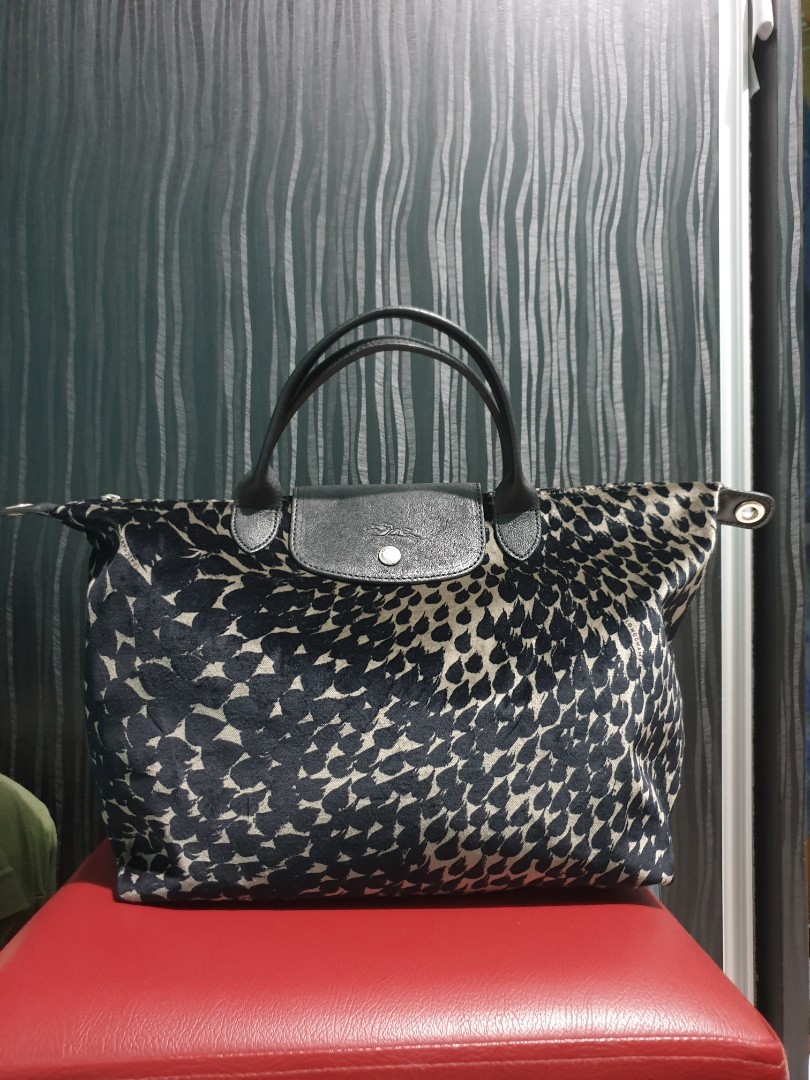 Longchamp velvet new arrivals bag