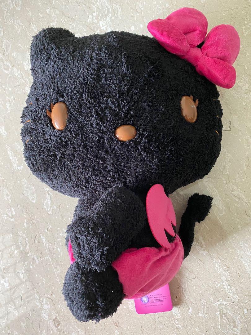 Hello kitty Devil (Category: Plushies & Soft Toys) located in Singapore. Submitted by chalski (Listing ID 1052103287, Image 1). Description: Very beautiful collectible Black devil with pink dress, wings, ribbon. Heart shaped tail! Very well kept new condition. Original Sanrio. Height about 40cm, head is about 30cm wide. Paynow, self collect. .