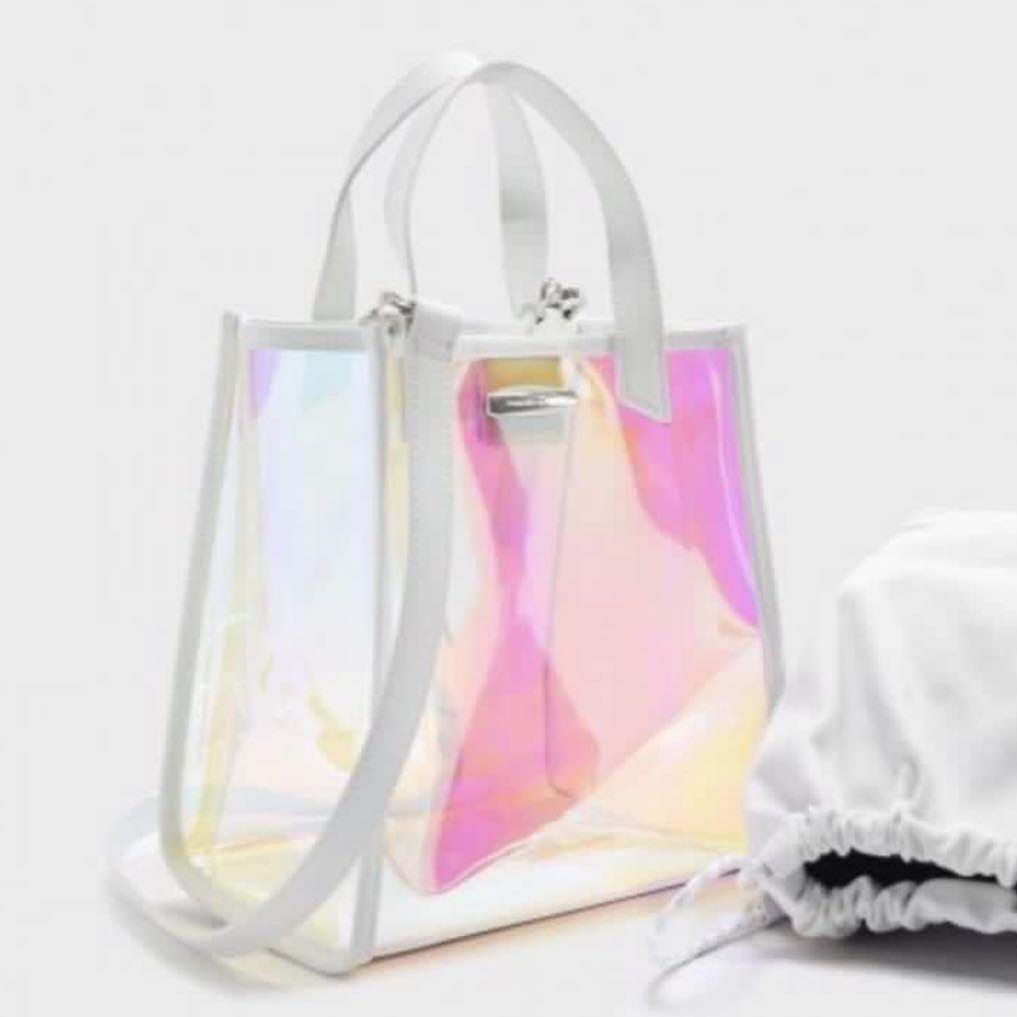 Charles and keith holographic bag clearance