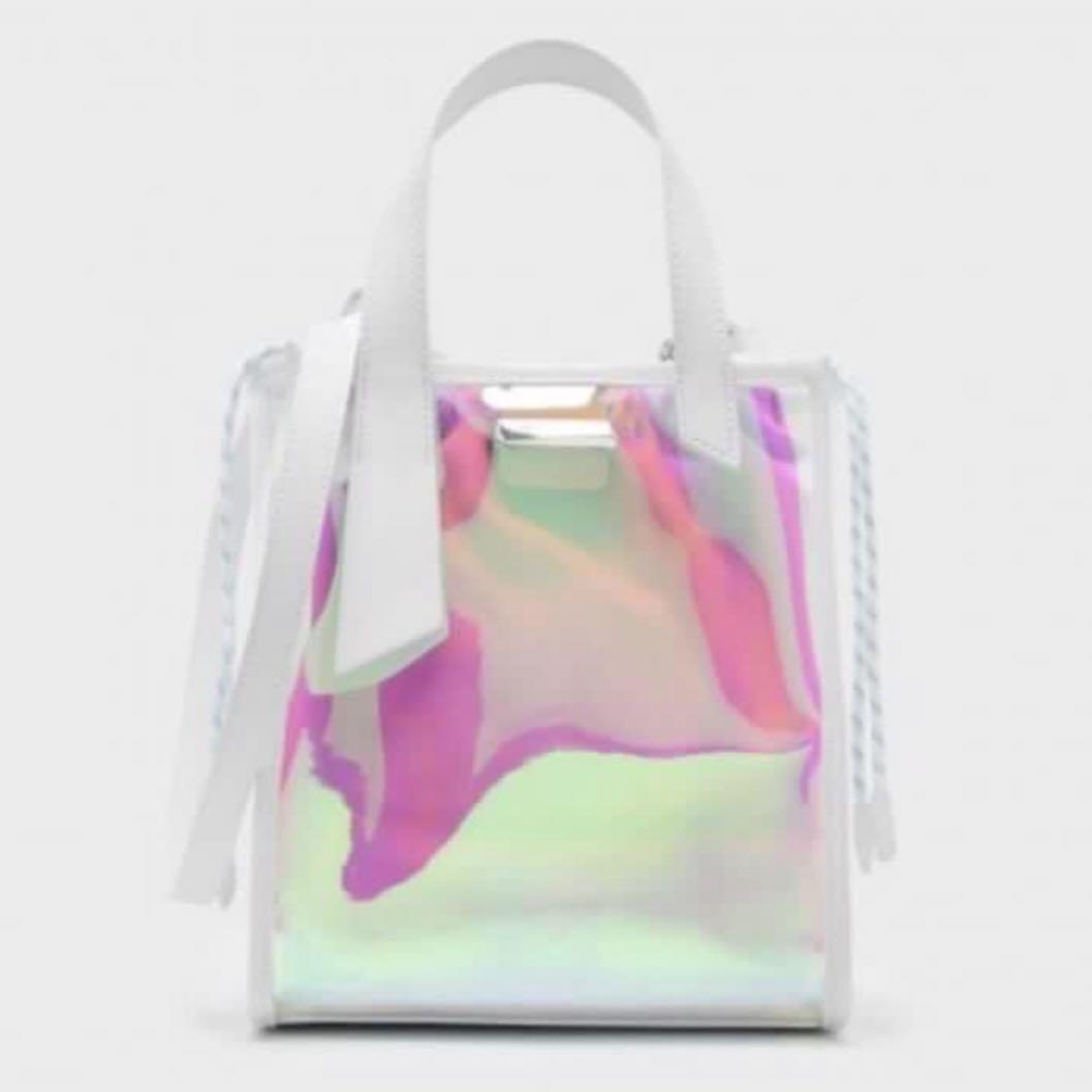 Charles and keith holographic bag sale