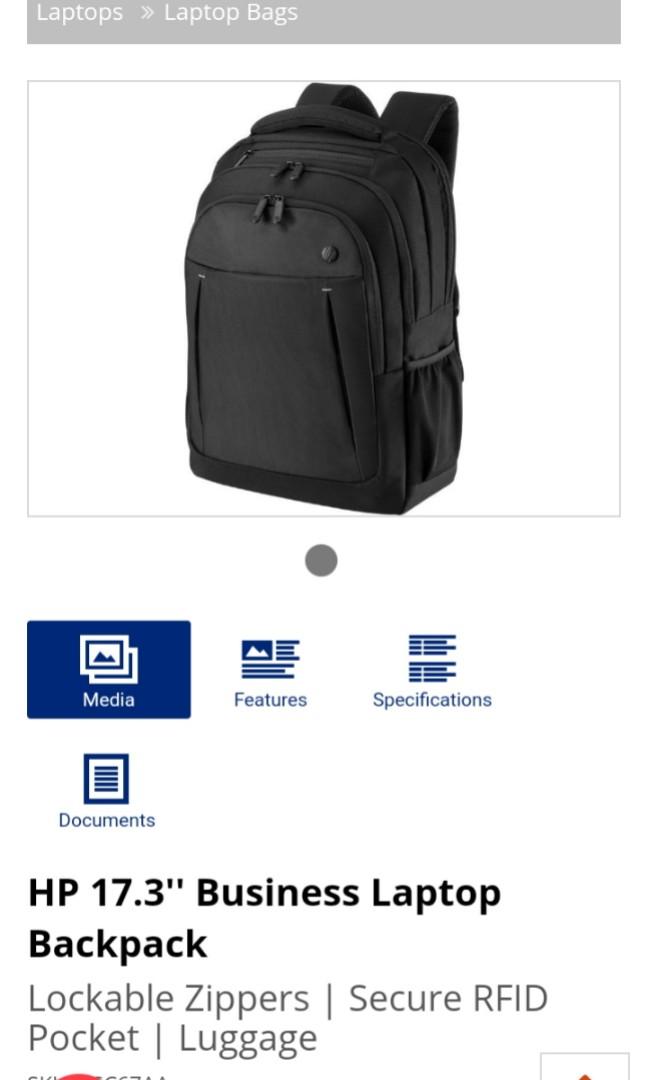 HP Business 17.3 Laptop Backpack 未使用品