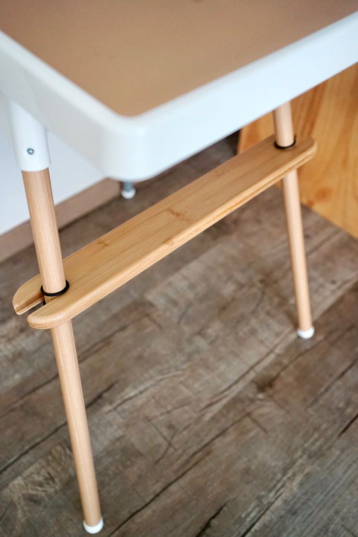Ikea High Chair Footrest Bamboo, Wooden Footrest For Ikea High Chair