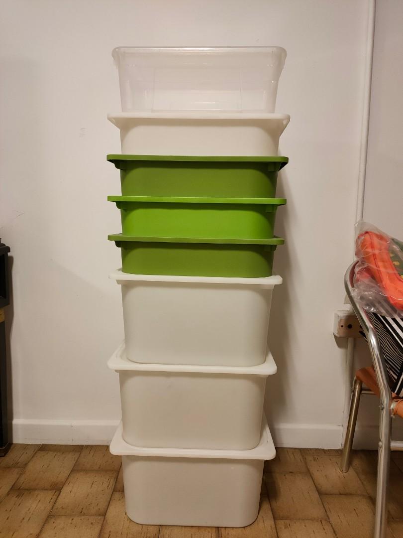 Ikea Stackable Storage Boxes and Suction Boxes, Furniture & Home Living