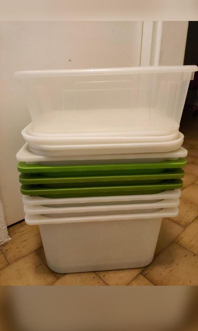 Ikea Stackable Storage Boxes and Suction Boxes, Furniture & Home Living