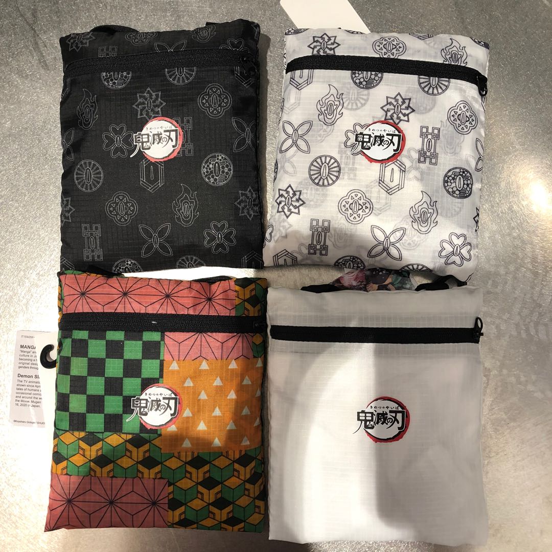 PO Demon Slayer Uniqlo Tote Bags Hobbies Toys Memorabilia