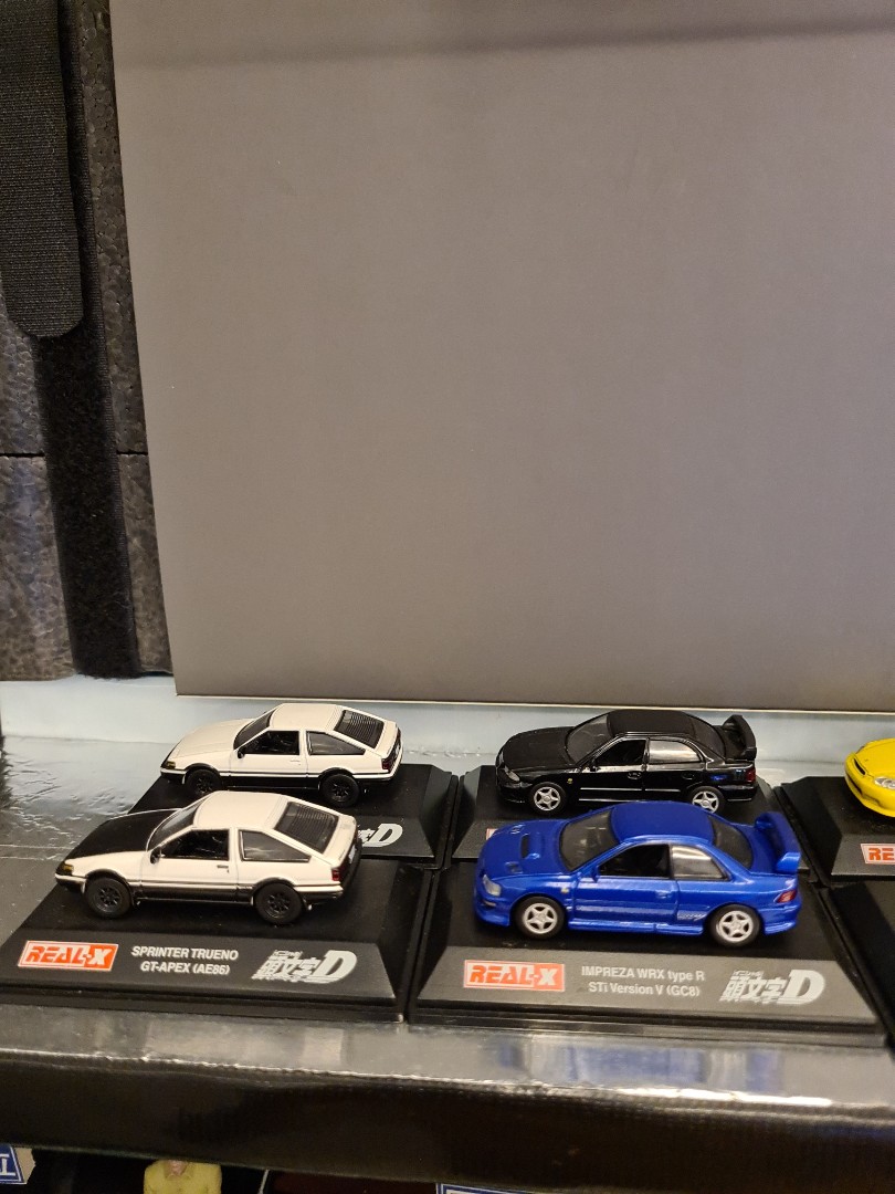 Initial D set of 8 cars 1/72 real-x, Hobbies  Toys, Toys  Games on  Carousell