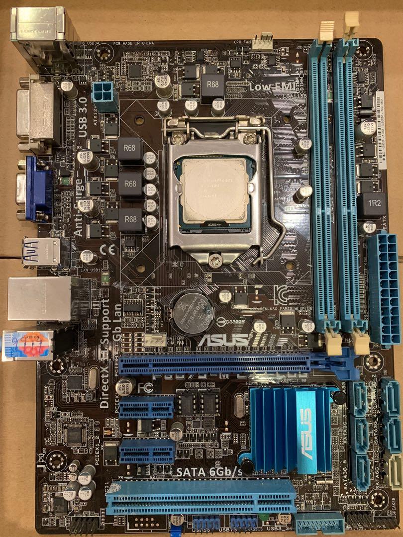 Intel i5-3740 3.2GHz + Asus Motherboard P8B75-M LX Plus, Computers ...