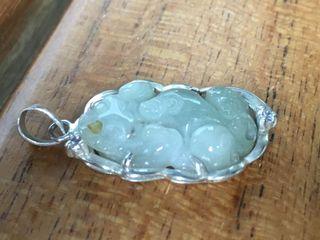 Pixiu Jade Pendant with stones