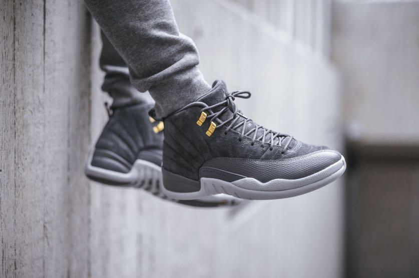 Jordan s 12 Retro Dark Grey Men s Fashion Footwear Sneakers on