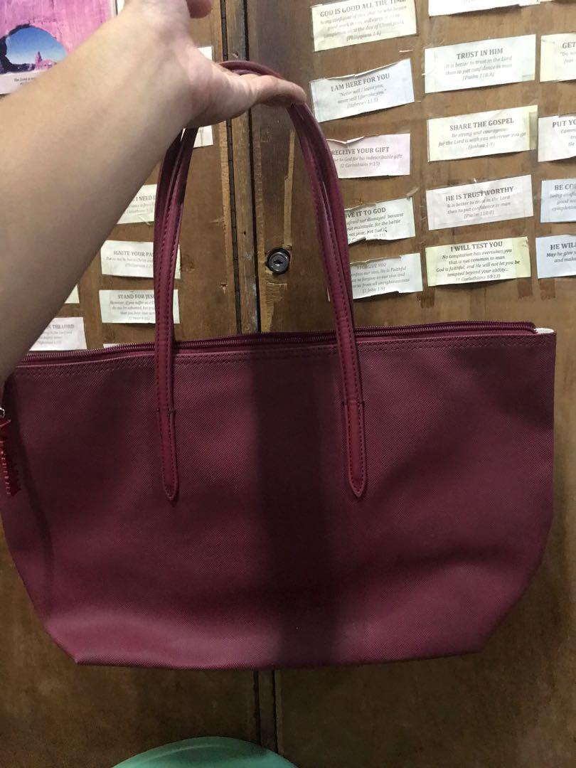Lacoste tote bag medium size sales