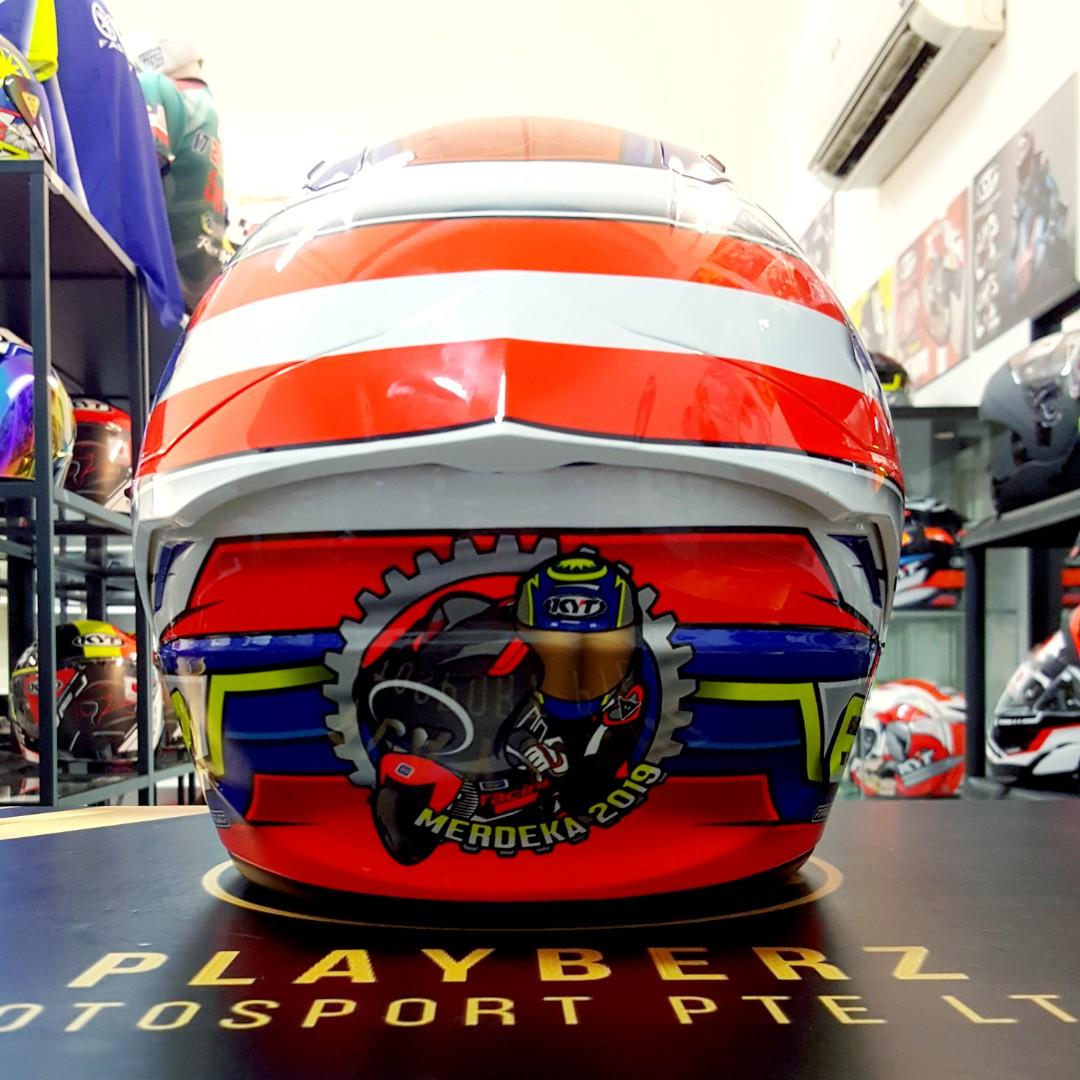 *Limited Edition KYT NFJ MERDEKA 62 HELMET, Motorcycles, Motorcycle